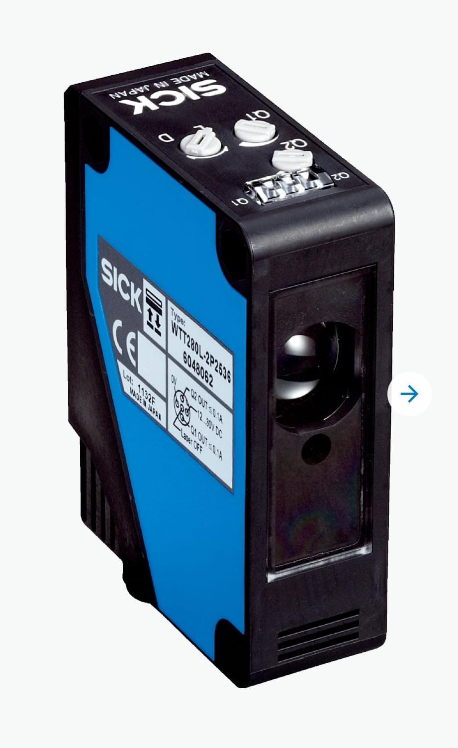Lazer mesafe sensörü Sick WLT280L-2P2536 WTT280 POWERPROX